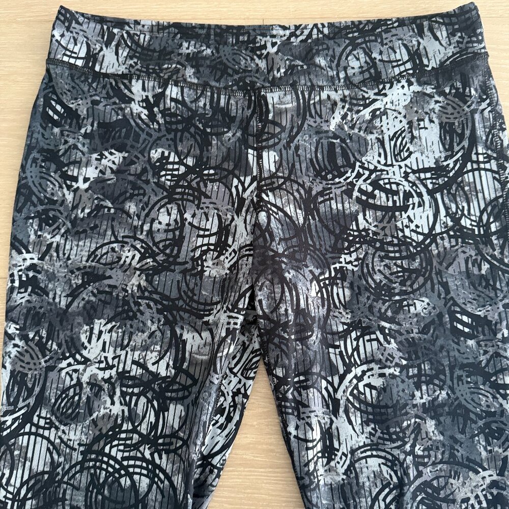 Champion Yoga Leggings Geometric Elastic Waist Pull On Size XL